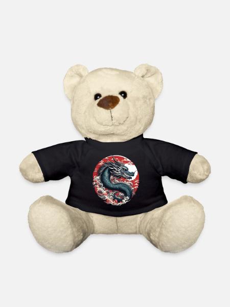 Japanese Dragon - Teddy Bear - black