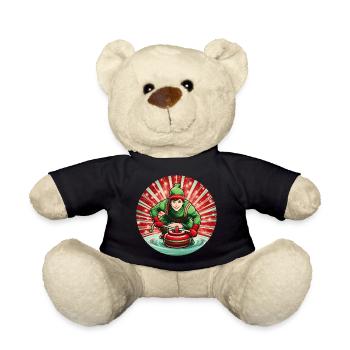 Weihnachtself Curling - Teddy - Schwarz - Vorne