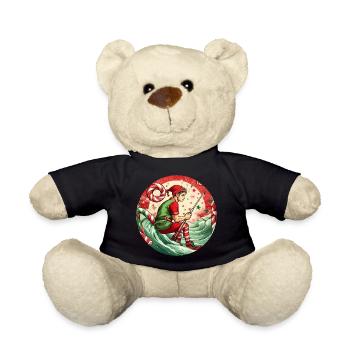 Weihnachtself Angeln - Teddy - Schwarz - Vorne
