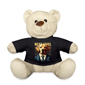 Dudley Labrador Suit Next Level Dog Gift - Teddy Bear - black - Front