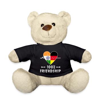 L'Inde et l'Allemagne : amitié à 100 % - Nounours - noir - Devant