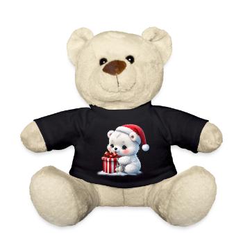Der Weihnachtseisbär - Teddy - Schwarz - Vorne