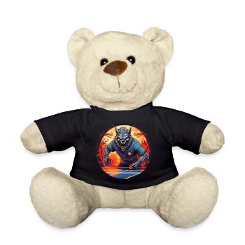 Gruseliges Halloween-partykostüm Werwolf Ping Pong - Teddy - Schwarz - Vorne