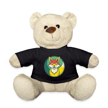 Fuchs süße Kawaii Cartoon Clipart Haustier Tier - Teddy - Schwarz - Vorne