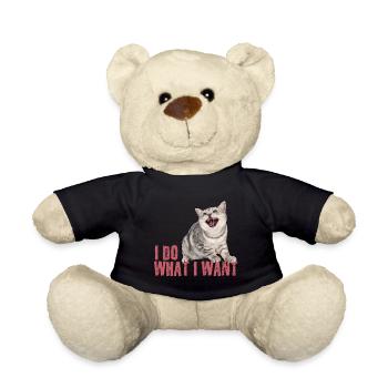Katze I Do What I Want - Teddy - Schwarz - Vorne