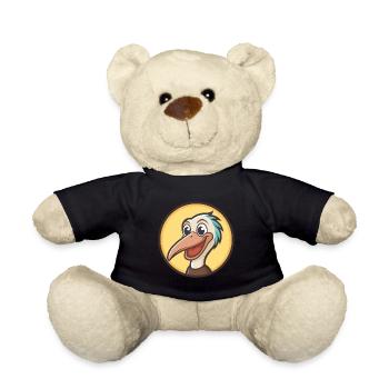Pélican Kawaii Dessin Animé Personnage Animal Visage D’animal - Nounours - noir - Devant