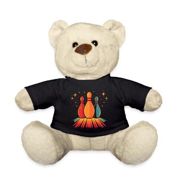 Bowling Retro - Teddy - Schwarz - Vorne