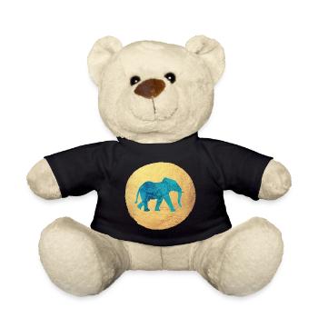 Yoga Kreis Elefant Luxus Yogi Indien Meditation om - Teddy - Schwarz - Vorne