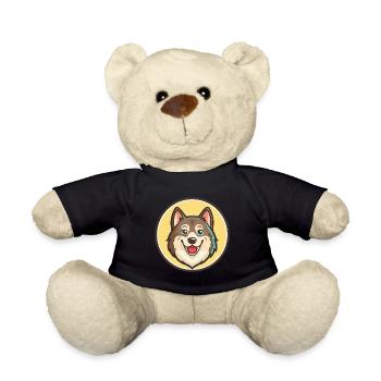 Westsibirische Laika Hunderasse Lustige Karikatur Kawaii - Teddy - Schwarz - Vorne