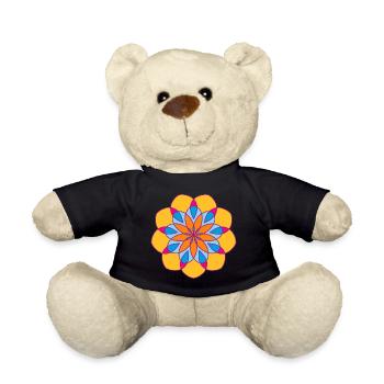 Yoga Mandala Sonne Meditation om Namaste Shanti - Teddy - Schwarz - Vorne