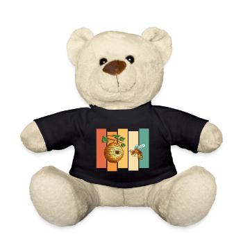 Bee Beehive - Teddy Bear - black - Front