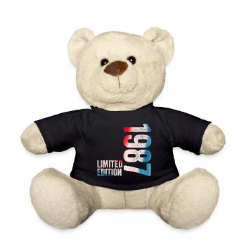 1987 1987 Limited Edition Birthday Gift - Teddy Bear - black - Front