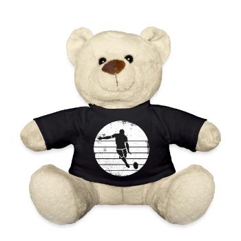 Rugbyspieler Zeichnung - Teddy - Schwarz - Vorne