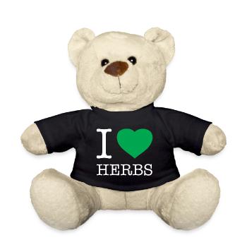 I LOVE HERBS - Teddy - Schwarz - Vorne