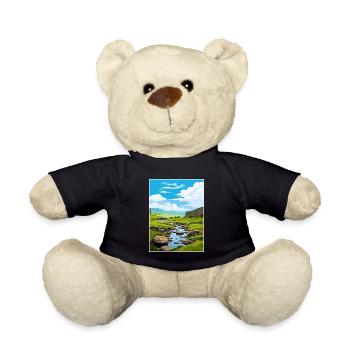 North Pennines Aonb Vintage Travel Poster Souvenir - Teddy Bear - black - Front