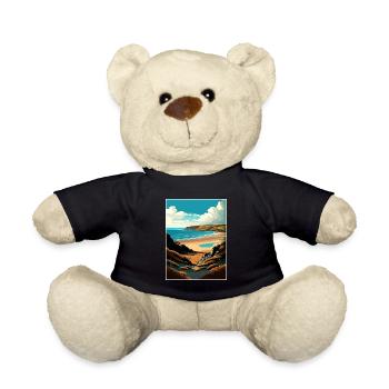 Gower Halbinsel Anob Reise Poster Souvenir WPA - Teddy - Schwarz - Vorne