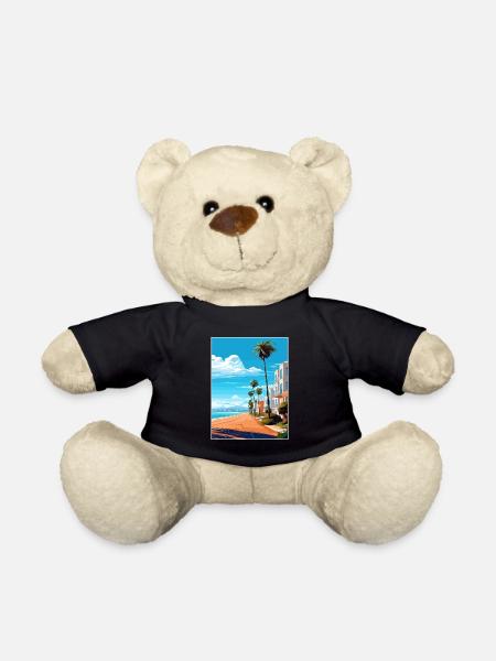 Agadir Maroc Voyage Affiche Souvenir Peinture WPA - Nounours - noir