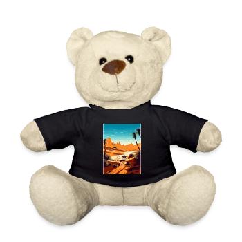 Sahara Wüste Afrika Reise Poster Souvenir WPA - Teddy - Schwarz - Vorne