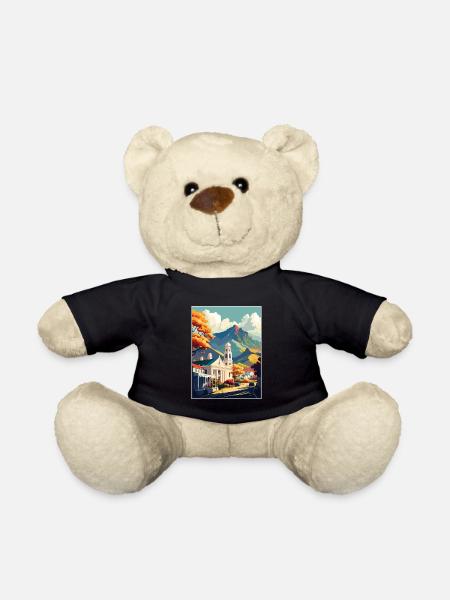 Stellenbosch Südafrika Reiseposter Souvenir - Teddy - Schwarz