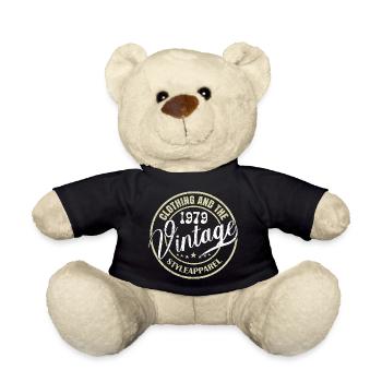 Vintage 1979 Birthday Gift 1979 Retro 1979 - Teddy Bear - black - Front
