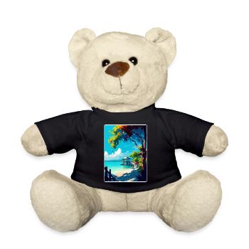 Negril Karibik Reise Poster Souvenir Farbe WPA - Teddy - Schwarz - Vorne