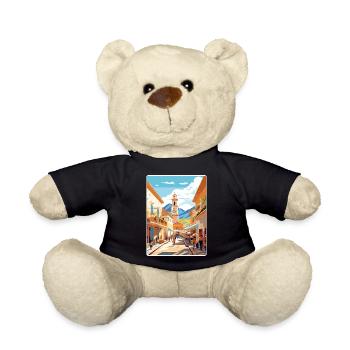 Salta Argentina Travel Poster Souvenir Paint WPA - Teddy Bear - black - Front