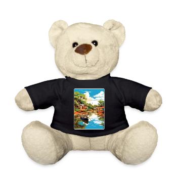 Tigre Argentina Travel Poster Souvenir Paint WPA - Teddy Bear - black - Front