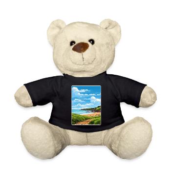 Cornouailles Aonb Voyage Affiche Peinture Souvenir WPA - Nounours - noir - Devant