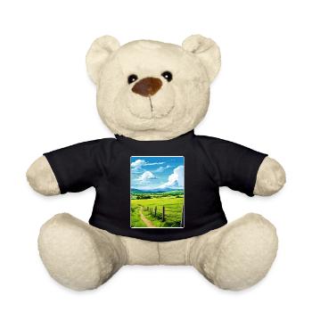 Sperrin Aonb Reise Poster Souvenir Postkarte Farbe - Teddy - Schwarz - Vorne
