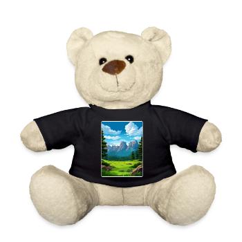 Rocky Mountain Nationalpark Colorado Travel Card - Teddy - Schwarz - Vorne