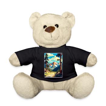 Rocky Mountain Nationalpark Colorado Travel Card - Teddy - Schwarz - Vorne