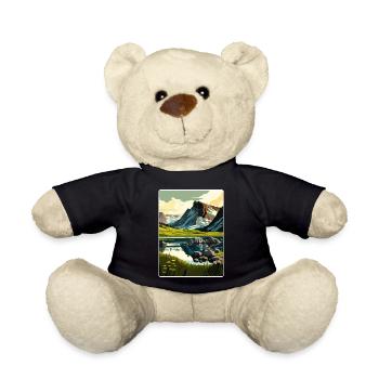 Sarek Nationalpark Schweden Schweden Reiseplakat - Teddy - Schwarz - Vorne
