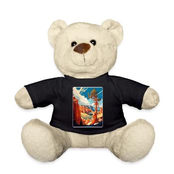 Bryce Canyon National Park Travel Poster Souvenir - Teddy Bear - black - Front
