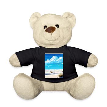 White Sands Nationalpark Reiseplakat Souvenir - Teddy - Schwarz - Vorne