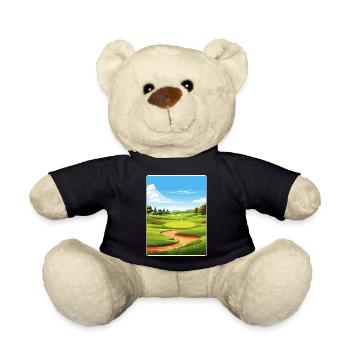 Southern Hills Country Club Golf Course Travel WPA - Teddy Bear - black - Front