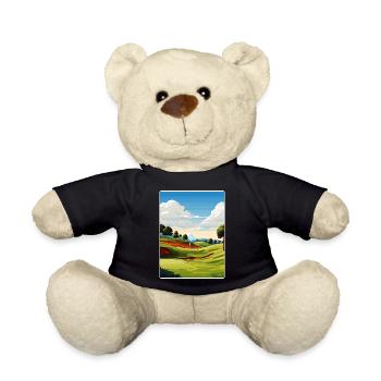 Southern Hills Country Club Golf Course Travel WPA - Teddy Bear - black - Front