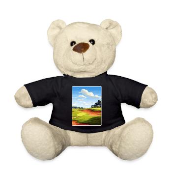 Bethpage Black Golf Club Travel Poster Souvenir - Teddy Bear - black - Front