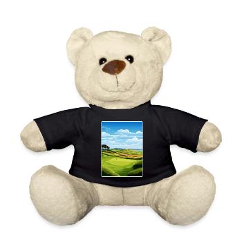 Bandon Dunes Golf Resort Travel Poster Souvenir - Teddy Bear - black - Front