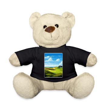 Bandon Dunes Golf Resort Travel Poster Souvenir - Teddy Bear - black - Front