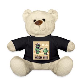 Mexico cactus design - Teddy Bear - black - Front