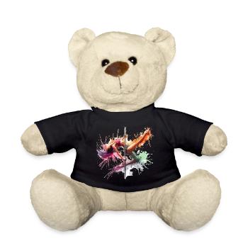 Pole Dance Dynamic Colors Pole Dance Gift - Teddy Bear - black - Front