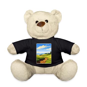 Affiche de voyage du club de golf de Chambers Bay Souvenir WPA - Nounours - noir - Devant