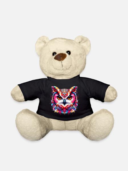 Eule - Teddy - Schwarz
