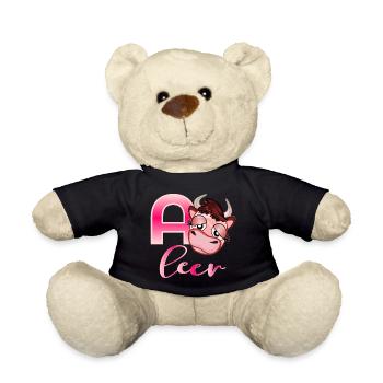 Akku Leer - Teddy - Schwarz - Vorne