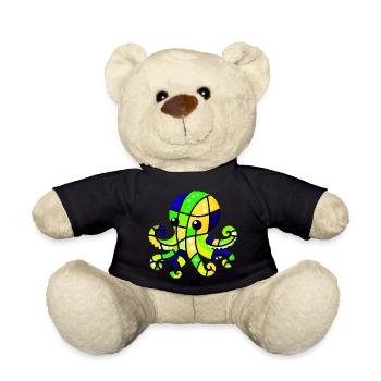 Krake - Teddy - Schwarz - Vorne