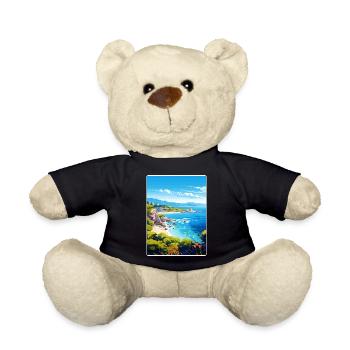 Corse France Voyage Poster Souvenir Peinture WPA - Nounours - noir - Devant