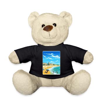 Biarritz Frankreich Reise Poster Souvenir Farbe WPA - Teddy - Schwarz - Vorne