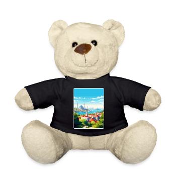 Istanbul Türkei Reise Poster Souvenir Farbe WPA - Teddy - Schwarz - Vorne