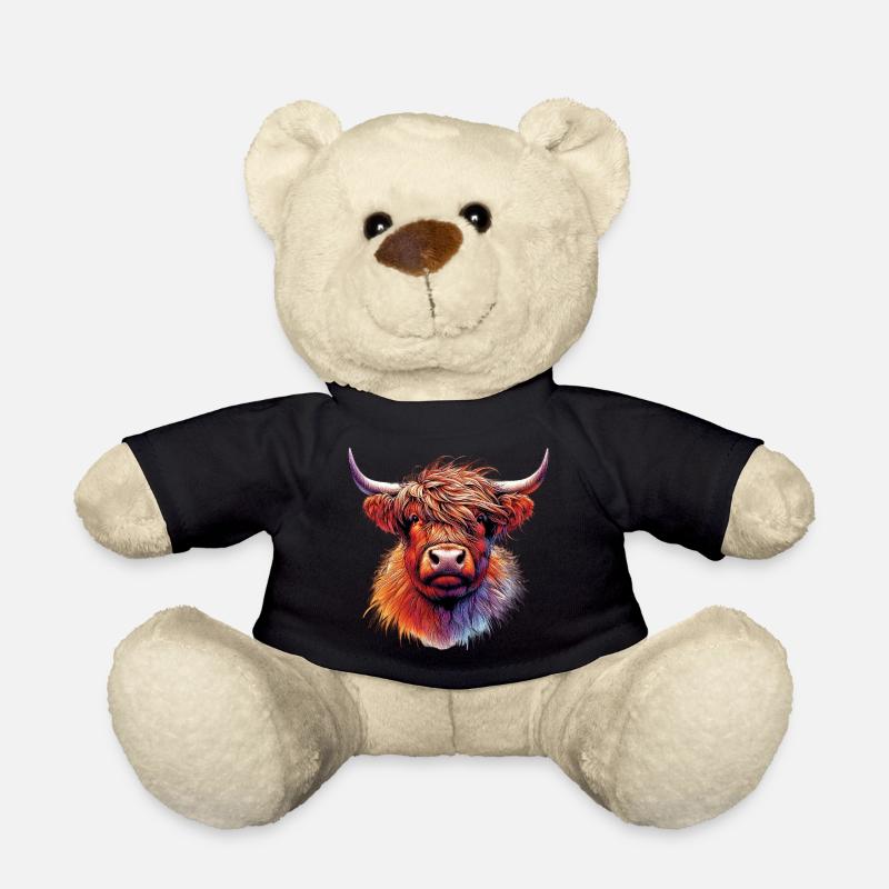 Scottish Highland Cow - Teddy Bear - black