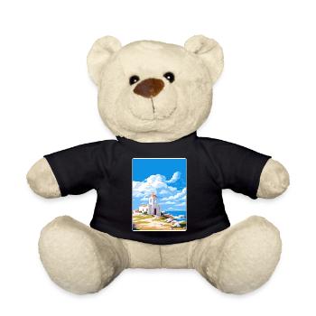 Délos Grèce Affiche de voyage Souvenir Carte Postale Peinture - Nounours - noir - Devant